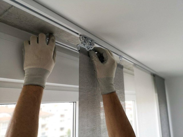 Instalación de panel japonés en A Coruña - Imagen 1